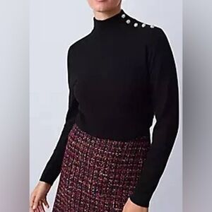 Joan Vass Classic Black Sweater